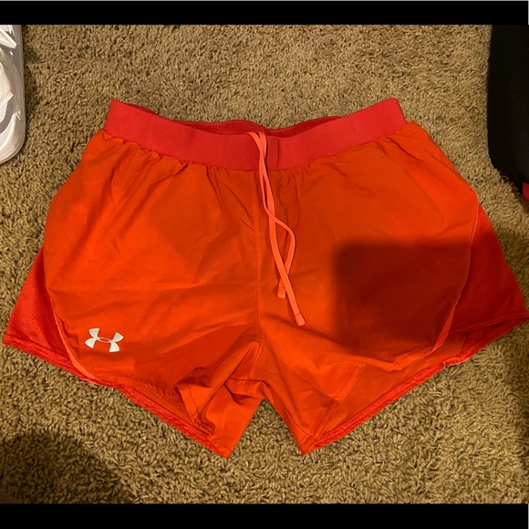 Under Armour Shorts Under Armour Shorts Bright Red Womens Small Poshmark